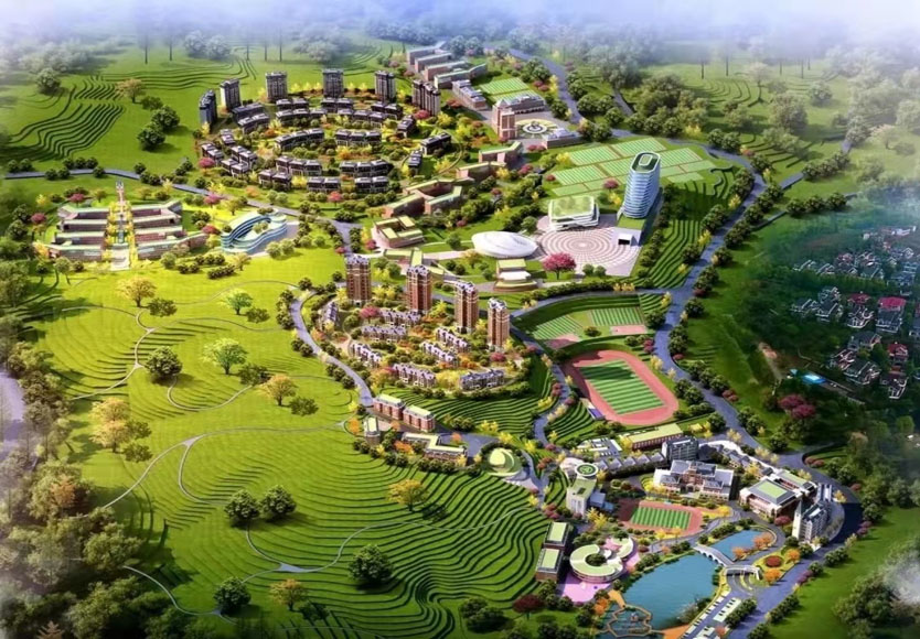 抢抓晴晴天气，，，，，，，郴州威廉希尔官网教育城建设工地热火朝天